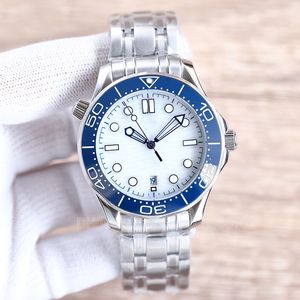 Zatrzymaj ruchy na męskie zegarki nurkowe zegarki Mężczyźni na rękę 42 mm 904L Bransoletka ceramiczna ramka nurka na rękę