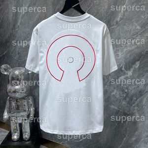 Luksusowe klasyki męskie t-shirty projektanci mody marka wycięcie pod szyją krótkie rękawy topy koszulki mężczyźni kobiety t-shirty sweter na co dzień podkowa sanskryt nadruk krzyżykowy Tshirt