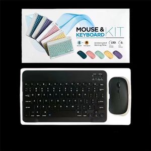 Kit de teclado e mouse sem fio Bluetooth Combos Mouse recarregável de 10 polegadas para smartphone tablet PC