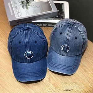 Wholesale Embroidered Washed Denim Baseball Hat Men's and Women's Same Casual Big Head Circumference Peaked Cap