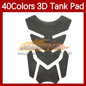 Motorrad-Aufkleber, 3D-Carbonfaser-Tankpad-Schutz für Yamaha YZF R6 R 6 YZFR6 YZF-R6 17 18 19 20 21 2017 2018 2019 2020, Gas-Tankdeckel-Aufkleber, MOTO-Aufkleber, 40 Farben