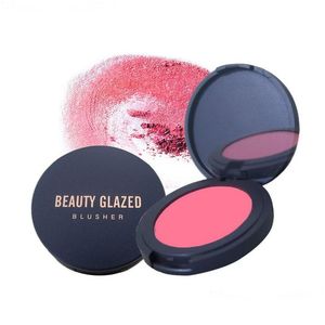 A beleza de blush vidra -se em makeir pigmment pó pó compacto de face mineral pressionada longlasting fácil de usar rótulo privado blushes d dhbg8