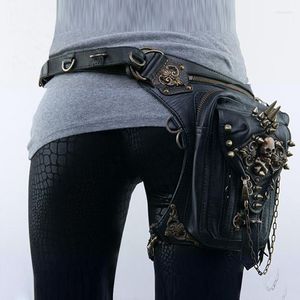 Torby w talii vintage steampunk worka rock gotycka jedno ramię Fanny Pack Victorian Style Women's Męska noga