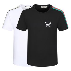 Tasarımcı Erkek Tişörtleri Siyah ve Beyaz T-Shirt T-Shirt Çeşitli% 100 Pamuklu Kırışıklık Karşıtı Diliş Anti Klasik Alfabe Marka Sokağı Moda3xl