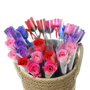 Seifenblume mit einem Stiel, Geschenke zum Valentinstag, Hochzeitsblume, künstliche Nelke, Blumengeschenke zum Valentinstag, Muttertag