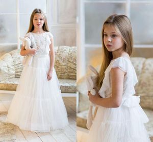 Abiti da ragazza Abito a fiori Bambini Matrimonio Damigella d'onore Bambini 2023 Tutu Abiti con paillettes Boutique Abiti da festa Abiti eleganti