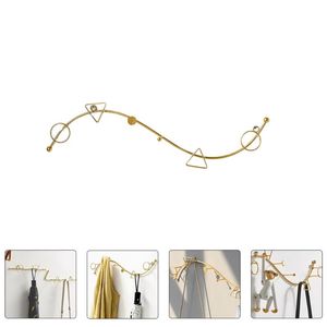 Hooks & Rails 1Pc Practical Wall-mounted Hanger Nordic Style Clothes Hook For Home (Golden)