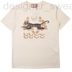 Herr t-shirts designer verifierad version korrekt lyxvatten märke 22 vår och sommar tiger år ny kort ärm mode bomull t-shirt fritid stekt 2t2x