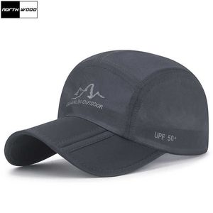 Caps de bola Northwood Woodwood portátil de verão Sun Caps Moda Baseball Cap para homens Mulheres ao ar livre chapéus de snapback respirável upf50 z0301