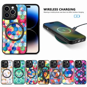 Custodie per telefoni verniciate multicolori in TPU antiurto per Xiaomi Redmi K50 K40 10C 9 Power 9 Prime 8A Note 11E 10 Pro 10S 9T 8 Cover posteriore di ricarica wireless magnetica Magsafe