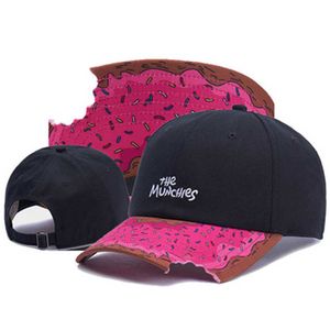 Ball Caps Tunica Brand Munchies Cap закуски розовая шляпа Snapback Men Women Adult Hip Hop Headwear. Открытое повседневное солнце бейсбол Gorras кость Z0301