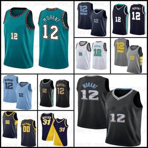 mens 12 Ja Jersey Morant Fans Camicia verde Bianco Bennedict 00 Mathurin Reggie 31 Miller Basket ROSSO