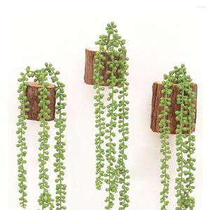 Decorative Flowers 76CM Accessories Artificial Flower El Home Vine Plant Wall String Hanging Decor Succulents 2 PC/Lots