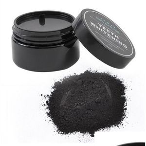 Tandblekning charbon enkel låda rengöringskraft aktiverad organisk kol skönhet leende svart lös pulver 30g droppe leverans läkning dhhvi