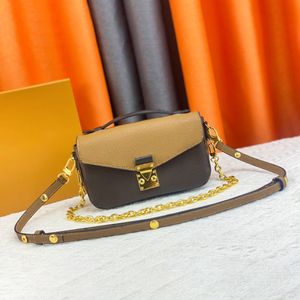 Small pochette micro flower satchel bag Women gym tote handbag Designer Luxury gold Chain Genuine leather clutch i v men purses M81267 M46279 shoulder crossbody Bags