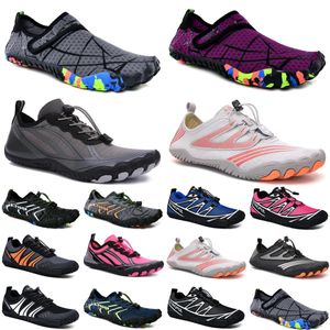 Scarpe da scoglio Spiaggia surf blu giallo Scarpe da donna uomo Nuoto Immersioni rosa viola Outdoor Barefoot Quick-Dry taglia eur 36-45