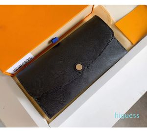 2023-mode Designer Wallets Luxury Purse Heren Dames Clutch Bags Hoogte Kwaliteit Bloembrief Munt Portemonents Lange kaarthouders Dust Bag