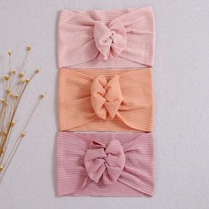 Hair Accessories Twist Knot Baby Girl Headband Children Turban Stripe Bandages For Borns Hairbands Wide Head Wrap Toddler