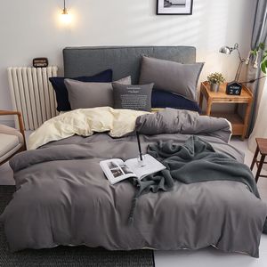 Zestawy pościeli Egyptian Egyptian Cotton Set King Pure Duvet Cover Arkusz poduszek Poduszki Połączenia Housse de Couette R658 230228