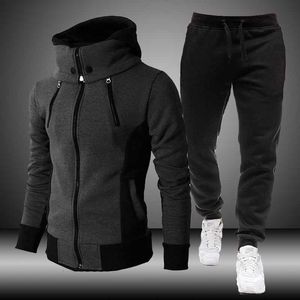 Mens Tracksuits Autumn Tracksuit Hoodie Sets Men Set Sportswear Hoodiessweatpant 2 Pieces Winter Warm Clothing Sweatshirts Pants Suits