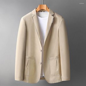 Men's Suits Top Grade Men For Blazers Casual Classic Khaki Suit Coat Spring Arrivals Business Slim Fit Brand Jacket