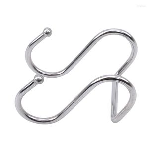 Hooks 1Pc Stainless Steel Double S Shape Back Door Clothes Bag Hook Kitchen Cupboard Sundries Organizer