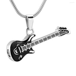 Pendant Necklaces Electronic Guitar Cremation Jewelry For Ashes Stainless Steel Music Enthusiast Keepsake Memorial Urns