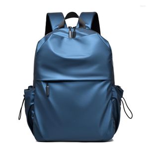 Backpack Lightweight For School Classic Basic Water Resistant Slim Durable Shoulder Bag Men Travel Bags With Side Pockets