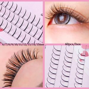 False Eyelashes Instagram Product 60pcs In A Box A/M Fairy Eyelash Individual Shape Lash Extensions Cilia Lashes