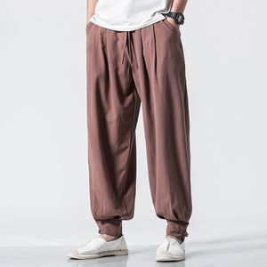 Kvinnors byxor capris japansk stil kimonos harajuku yukata casual tryckt lösa harem byxor asiatiska traditionella manliga dräkt japan ungdomsmän byxor 230301