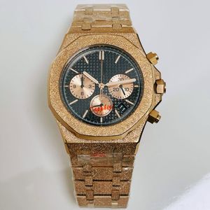 Orologio da uomo al quarzo con cronometraggio, orologio da polso da donna con zaffiro da 42 mm, orologio da polso per il tempo libero Montre de Luxe