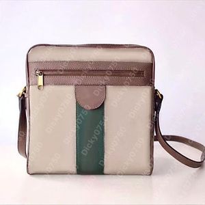 Designer messenger väska män crossbody väska lyx man canvas handväska sacoche påse dicky0750 axelväskor satchel paket crossbody handväskor portfölj sax de luxe