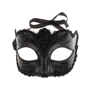 Sexiga damer maskerad bollmask venetian party ögonmask snörning ny svart karneval fancy klänning kostym sexig fest dekoration