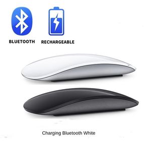 Fareler Bluetooth uyumluluğu Kablosuz fare sessizce şarj edilebilir sihirli lazer bilgisayar ergonomik MacBook iPad Office Home 230301