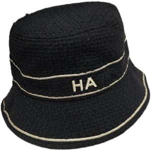 Lyxdesigner hink hattar svart herr baseball kepsar vita vävda hattar kvinnor designer fiskare hatt höst fedora monterad solhatt