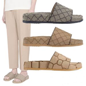 MENS WOMENS UNISEX FLAT Slippers italienska lyxpool Slides Fashion Canvas Sandaler Euro 35-46