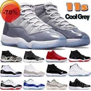 Sandaler Mens 11 Cool Grey 11s Animal Instinct Basketball Shoes 25 -årsjubileum Legend University Blue Concord Cap och klänning Baroner Män kvinnor