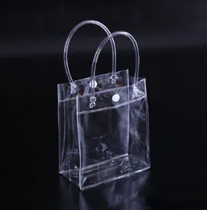 100pcs PVC Clear handbags Gift bag Makeup Cosmetics Universal Packaging Plastic Clear bags 10 Sizes for choose