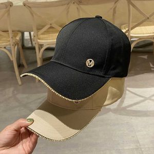 Ball Caps Lettera M Berretto da baseball da donna con strass 2020 New Female Solid Outdoor Autunno Cappelli hip-hop ricamati regolabili Summer SunhatJ230228