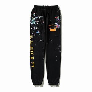 GalleryDept Sweatpants Vintage Boya Graffiti Erkek Pantolon Tasarımcısı Firarlı Pantolonlar Kadın Swearpants Erkek Gevşek Sweatpants GalleryDept Pantolon Büyük Boy 930