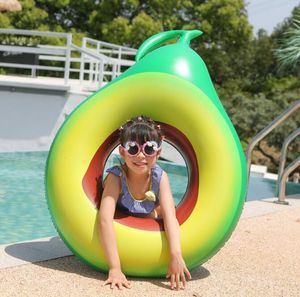 Inflatable avocado Floats Water floating Fruit swim seats ring Tubes Pineapple Float mattress Swimming Pool Lounge Chair Party raft