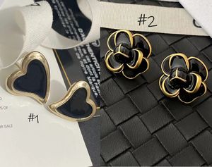 2023 New style fashion brass accessories Designer c symbol heart Earring