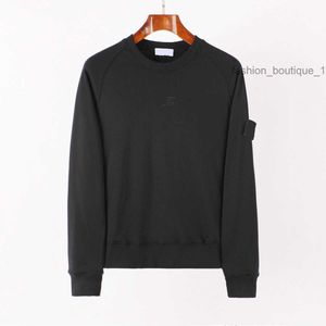 Hoodies Sweatshirts High-End Spring Autumn Black White Stone Season Round Collar Brodery Is Land Men's Slim med långärmad stickad Brand9v7qd