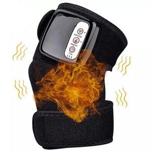 Massaggiatore per ginocchio cordless per terapia della luce rossa con calore e vibrazione per alleviare il dolore al ginocchio