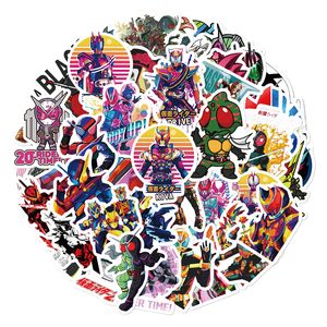 50pcs Kamen Rider Stickers Mascarado Rider Graffiti Infantil Toy Skateboard Car Motocicleta Decalques de adesivos de bicicleta por atacado