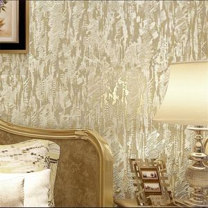 Wallpapers WELLYU Stereo High Foam Embossed Nonwovens Wallpaper Solid Color Simple Bedroom Living Room Background