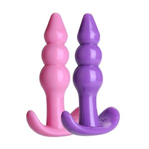 Andra hälsoskönhetsartiklar Soft Sile Anal Butt Plug Vaginal Gspot Stimation Backyard Bead Masturbation Dildo Toys For Women Gay Dro DHZ09