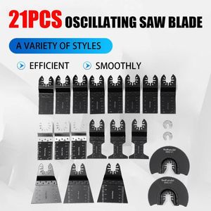 Tools Accessories Hand & Power Tool 21PCS Oscillating Saw Blade Multi-Function Bi-metal Precision Blades Universal Renovator Wood Cutting