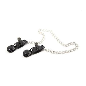 Other Health Beauty Items Metal Breast Bondage Clip Black Stainless Steel Nipple Clamps With Chain Silica Gel Pad Drop Delivery Dhbbk