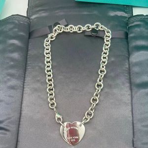 18 -karatowy złoto srebrna biżuteria damskie naszyjniki łańcuch luksusowy biżuteria serc wisiant para